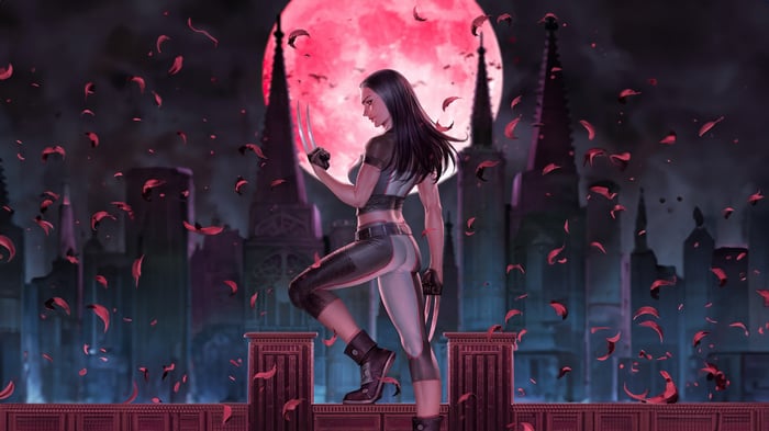 X-23 Warrior with Claws and Red Moon