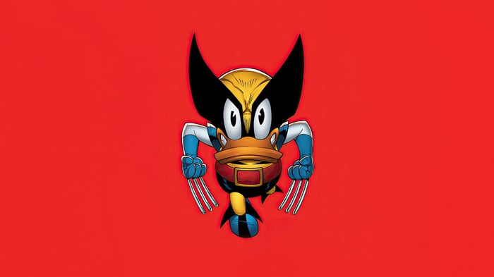Donald Duck as Wolverine
