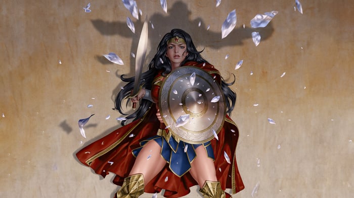 Wonder Woman with Sword and Shield