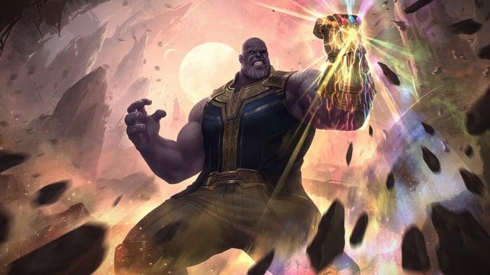 Thanos with the Infinity Gauntlet