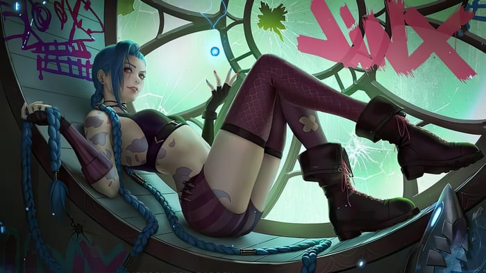 Jinx from League of Legends artwork