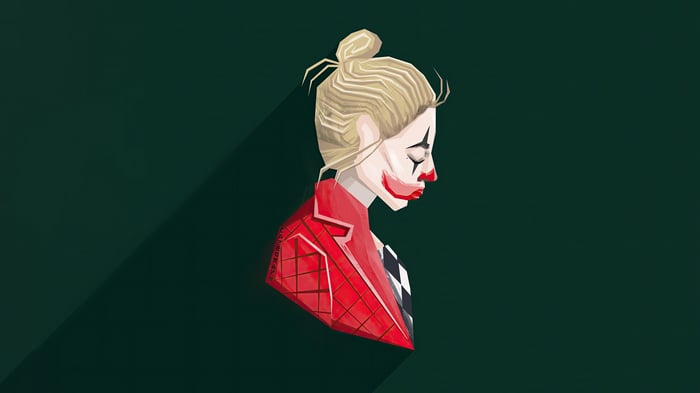 Harley Quinn Jester Illustration