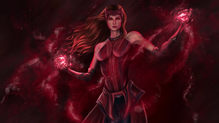 Scarlet Witch with Red Energy