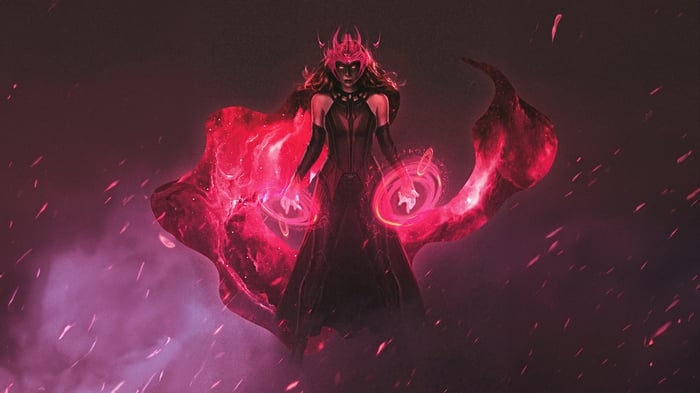 Scarlet Witch with red energy