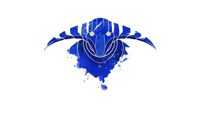 Sven Dota 2 Minimalist Blue Watercolor