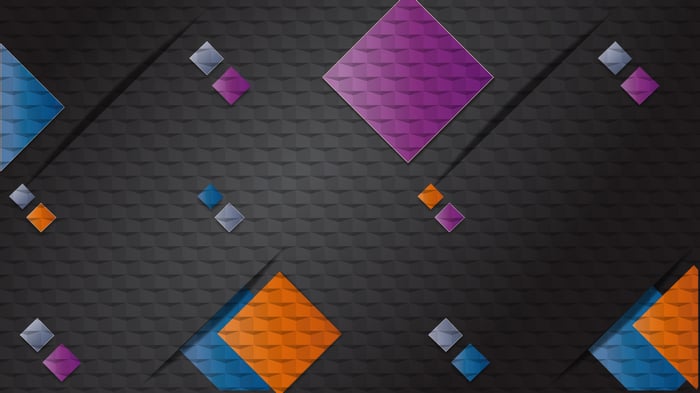 Dark Abstract Graphical Design with Diamonds