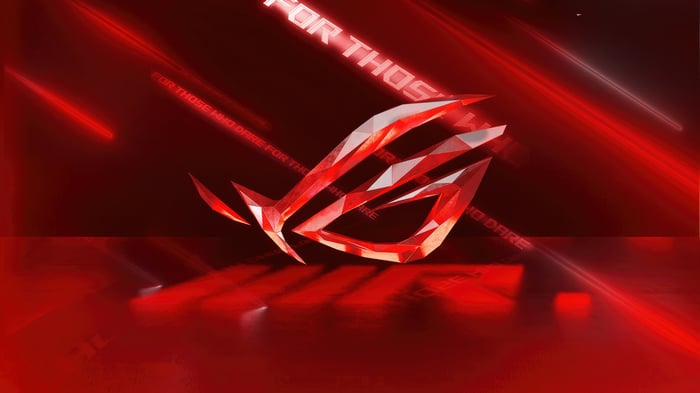ROG logo with "For Those Who Dare" slogan