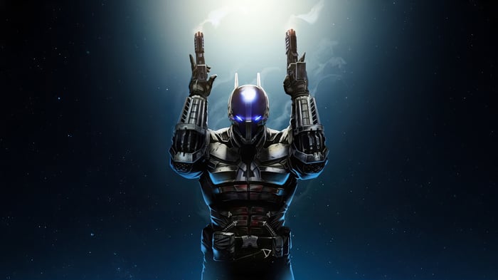 Batman with guns in space
