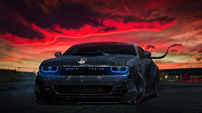 Dodge Challenger Evolution with "GOSTA TUNING" branding