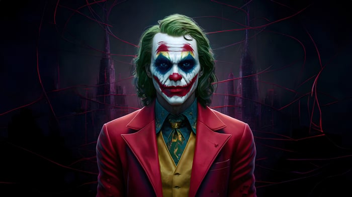 The Joker in a Red Suit