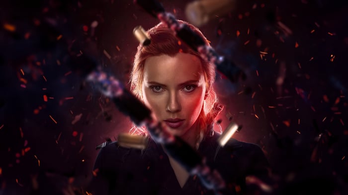 Black Widow in Action