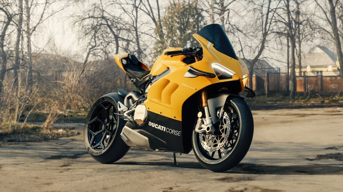 Yellow 2024 Ducati Panigale V4 R Motorcycle