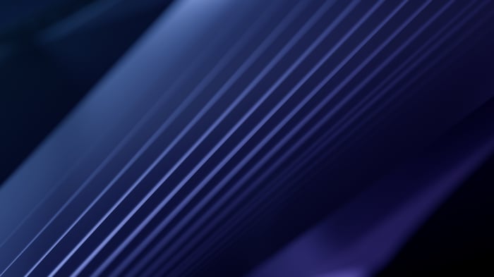 Abstract blue and purple wavy lines