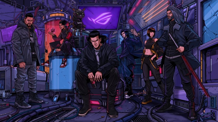 Republic of Gamers 2024 Cyberpunk Group