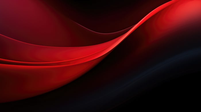 Red Abstract Wave