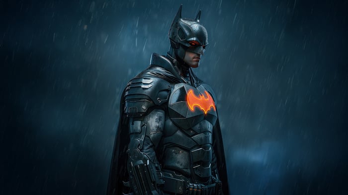 Batman Tormented Soul in the Rain