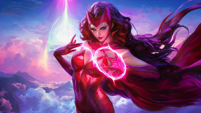 Scarlet Witch Unleashing Her Powers