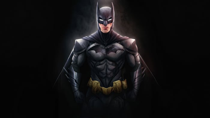 Batman in his armored suit