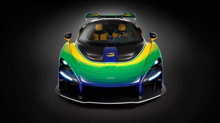 McLaren Senna Sempre with Brazilian flag livery