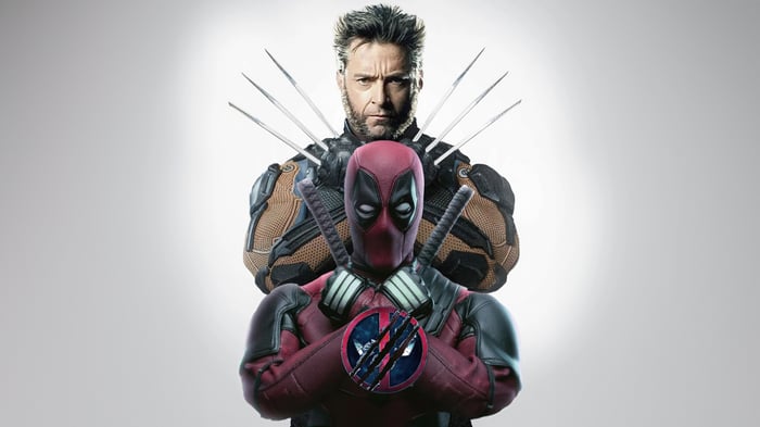 Deadpool and Wolverine with claws