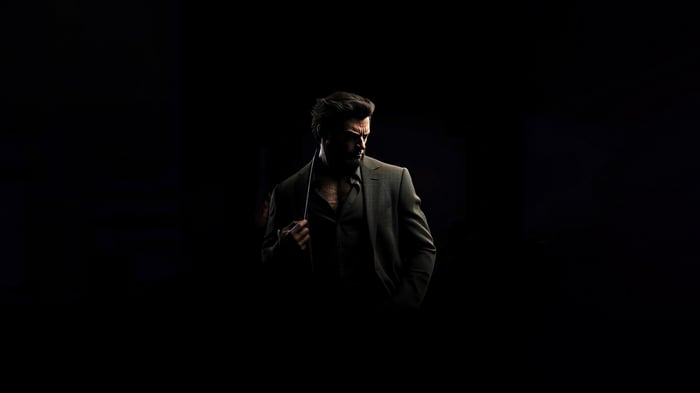 Wolverine in a suit