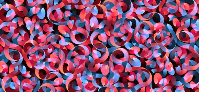 Abstract Ribbon Texture Design
