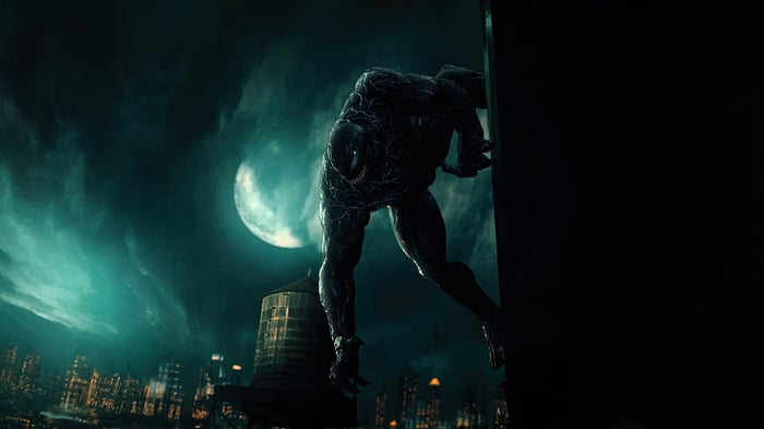Venom Raging Titan on a Rooftop