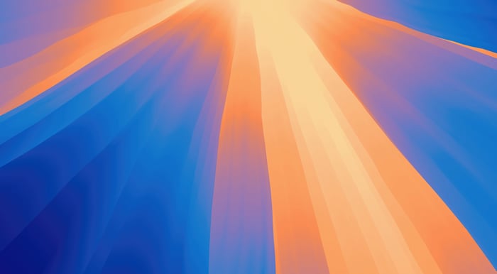 Macos Sequoia abstract light rays