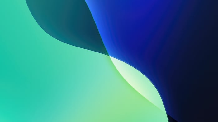 Abstract Green and Blue Waves