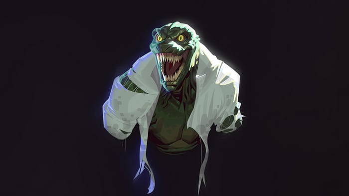 The Lizard in a torn lab coat