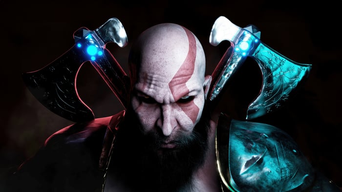Kratos with Leviathan Axes