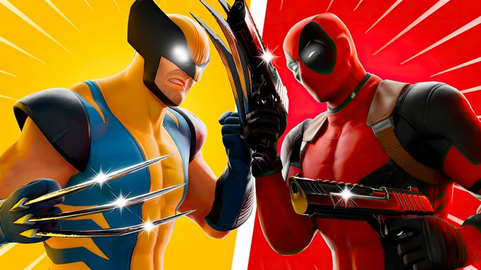 Deadpool and Wolverine in Fortnite