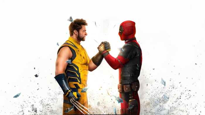 Wolverine and Deadpool shaking hands