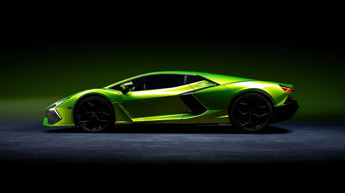 Green Lamborghini Revuelto