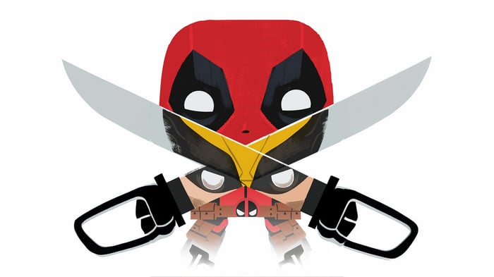 Deadpool and Wolverine Funko Pop Mashup