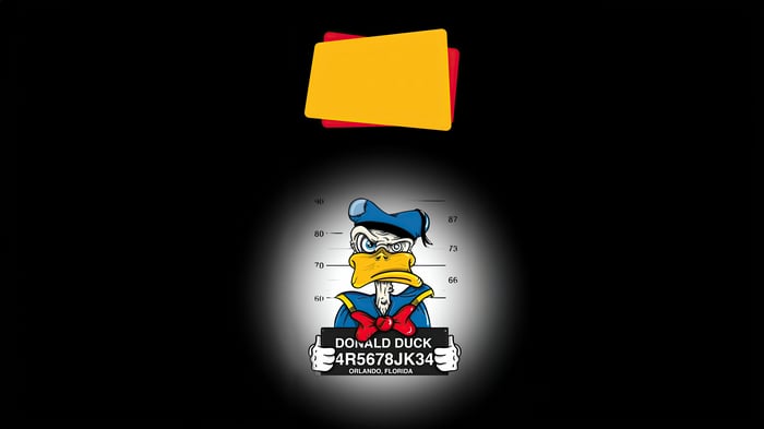 Donald Duck Mugshot