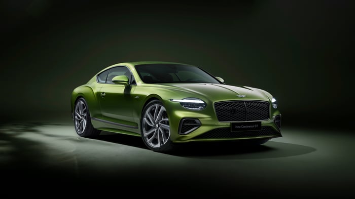 Green Bentley Continental GT Speed