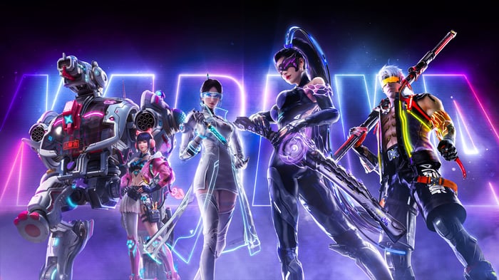 Naraka Bladepoint Heroes in Neon Lights