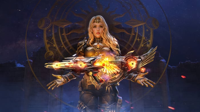 Call of Duty Mobile 2024 Woman with Futuristic Weapon