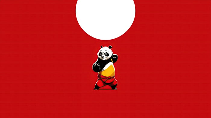 Po the Panda in a fighting stance