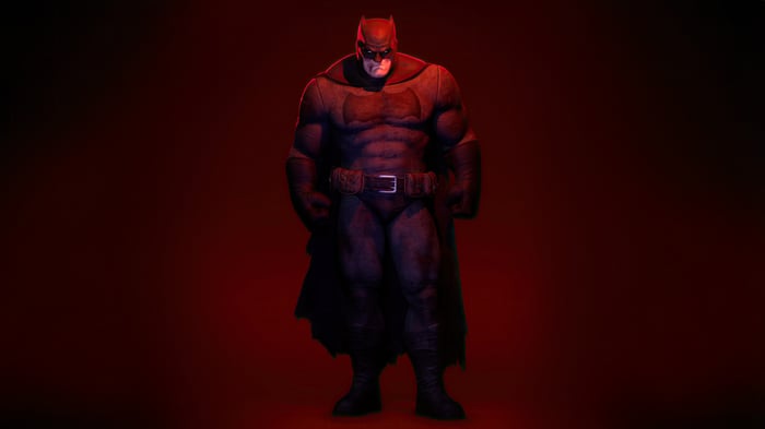 Batman in a dark suit