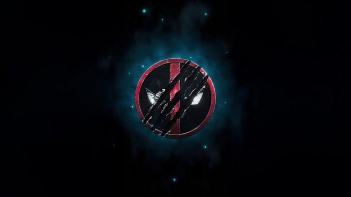 Deadpool and Wolverine Logo with Scratches