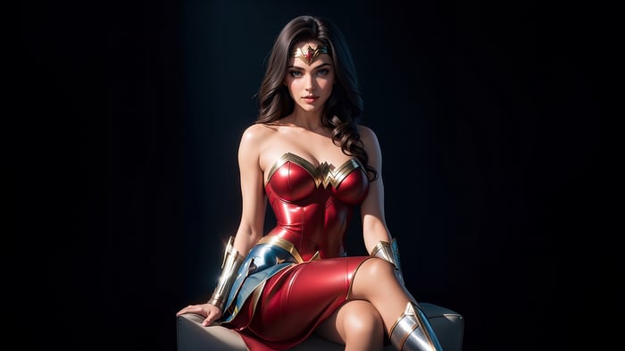 Wonder Woman in her classic costume
