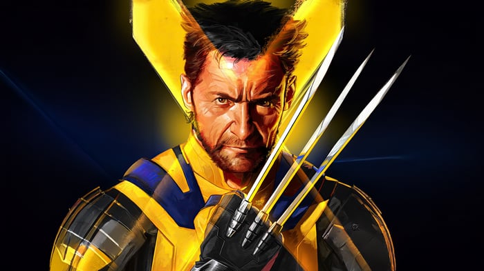 Wolverine in his yellow and blue suit