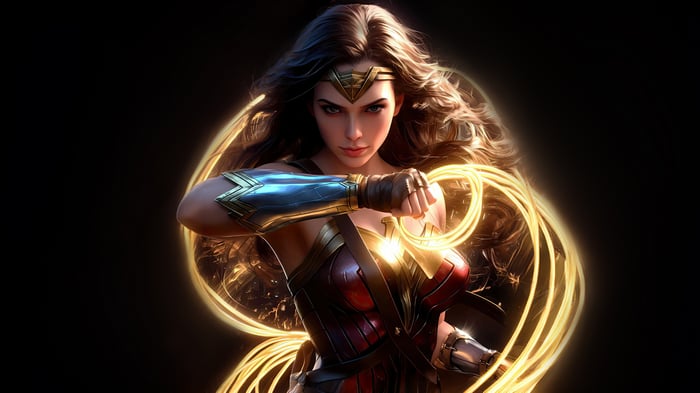 Wonder Woman with Lasso of Truth