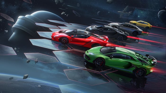 PUBG Mobile X Lamborghini Aventador in Space Race