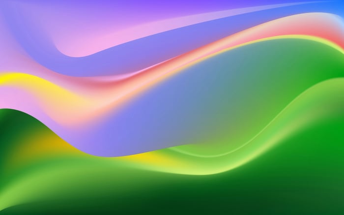 Abstract Wavy Design with Gradient Colors