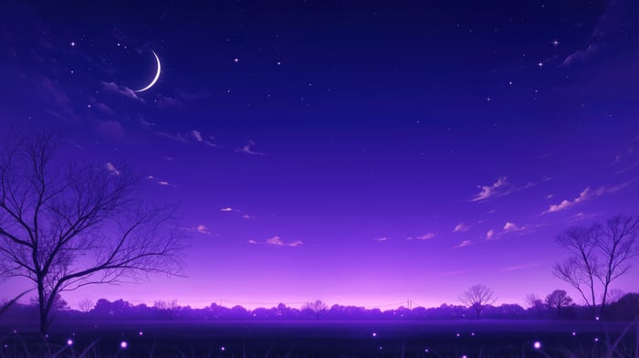Twilight of Slumber Barely Awake Night Sky