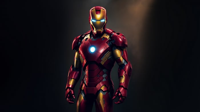 Iron Man in his suit