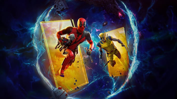 Deadpool and Wolverine in a Cosmic Portal